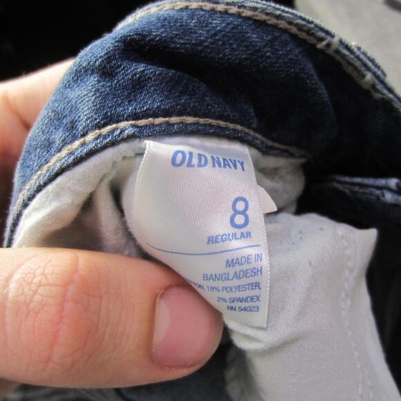 Old Navy Jeans Womens 8 Regular Blue Flirt Super Skinny Mid Rise Stretch Denim - Picture 9 of 10